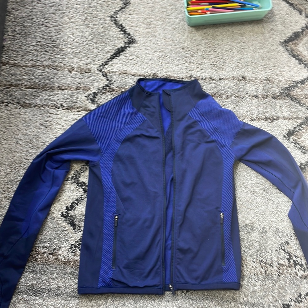 Lululemon athletica navy and blue jacket. Size 10.